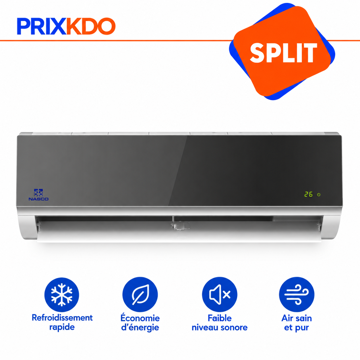 SPLIT 12.000 BTU R410A- NAS-J12-