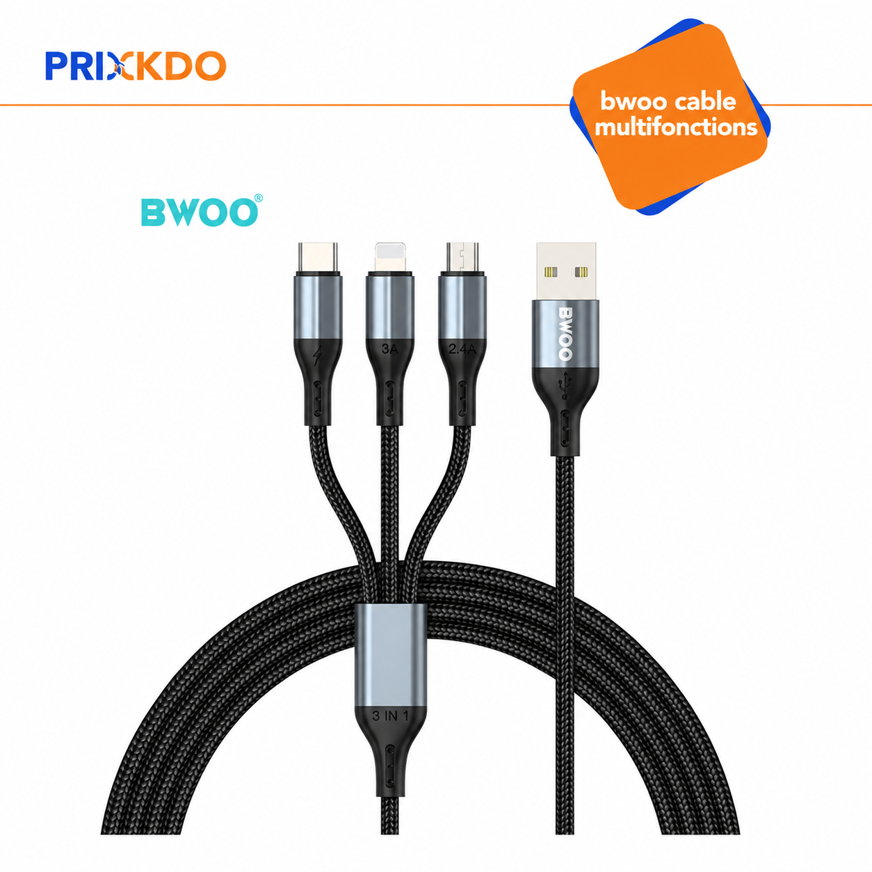 Bwoo CHARGE RAPIDE MICRO USB. CDA60V