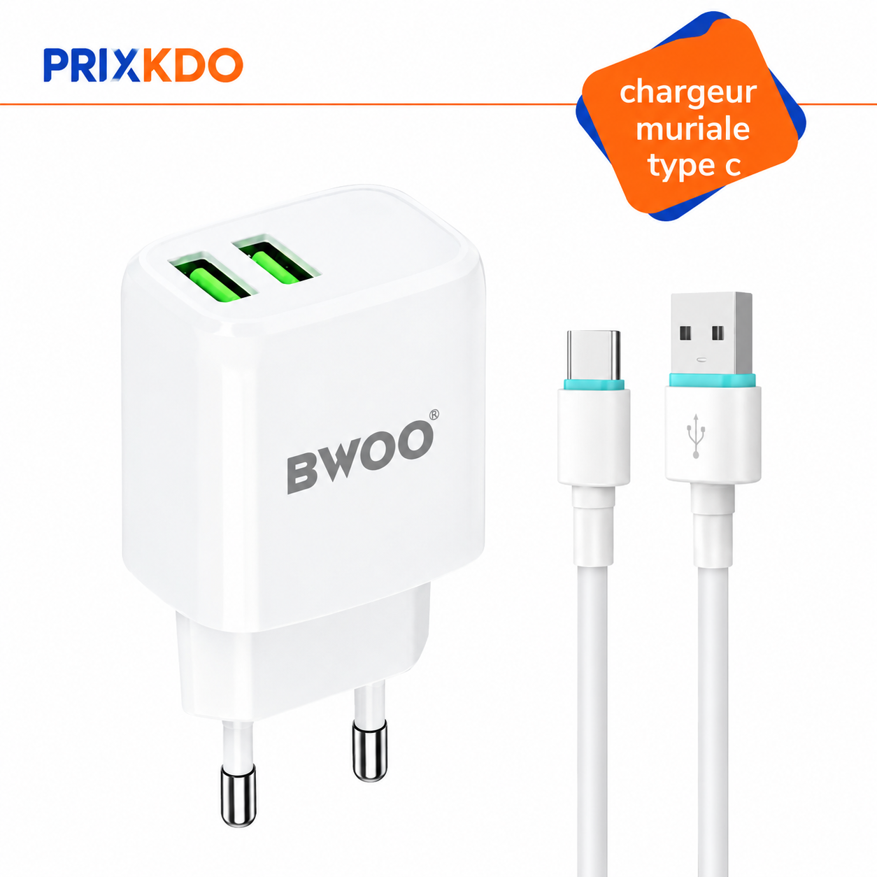 Bwoo CABLE TYPE C VERS TYPE C. BO-X192