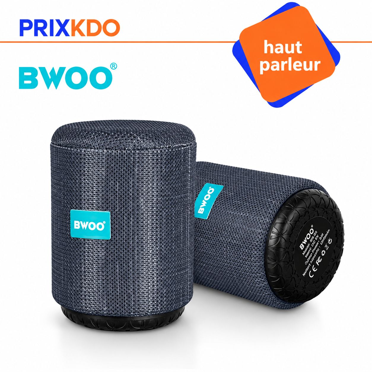 Bwoo Haut-parleur Bluetooth Portable - NOIR.   BS-52-BK