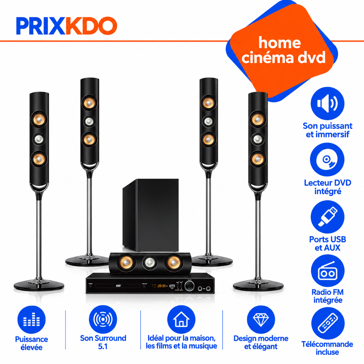 HOME CINEMA DVD HD – KARAOKE – HT-NAS-5TW5104