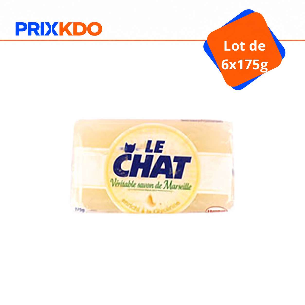 LOT 6x175G SAVON GLYCERINE LE CHAT