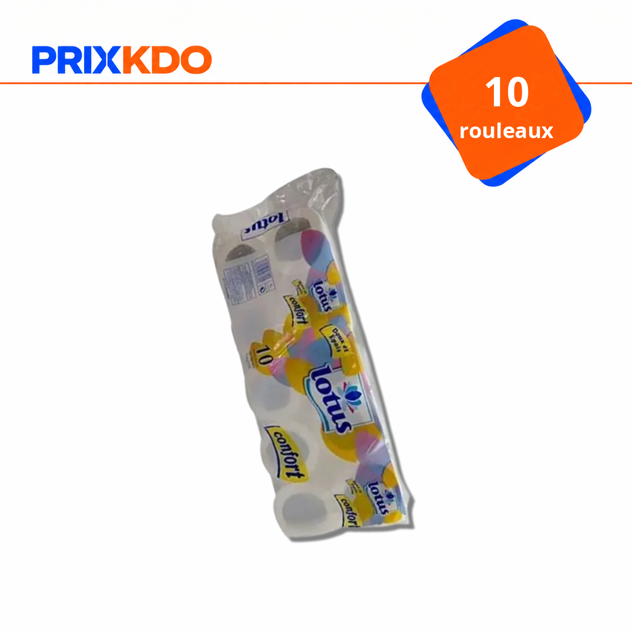 PAPIER HYGIENNIQUE LOTUS CONFORT DOUBLE PLIS 1X10