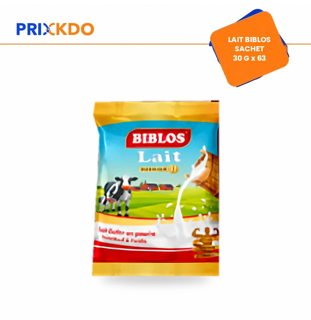 LAIT BIBLOS SACHET 30G X 63