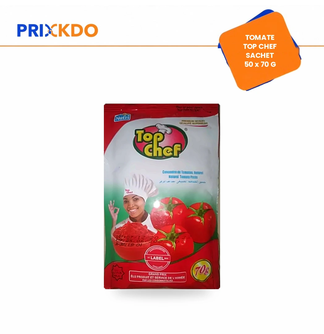 TOMATE TOP CHEF SACHET 50 X 70G