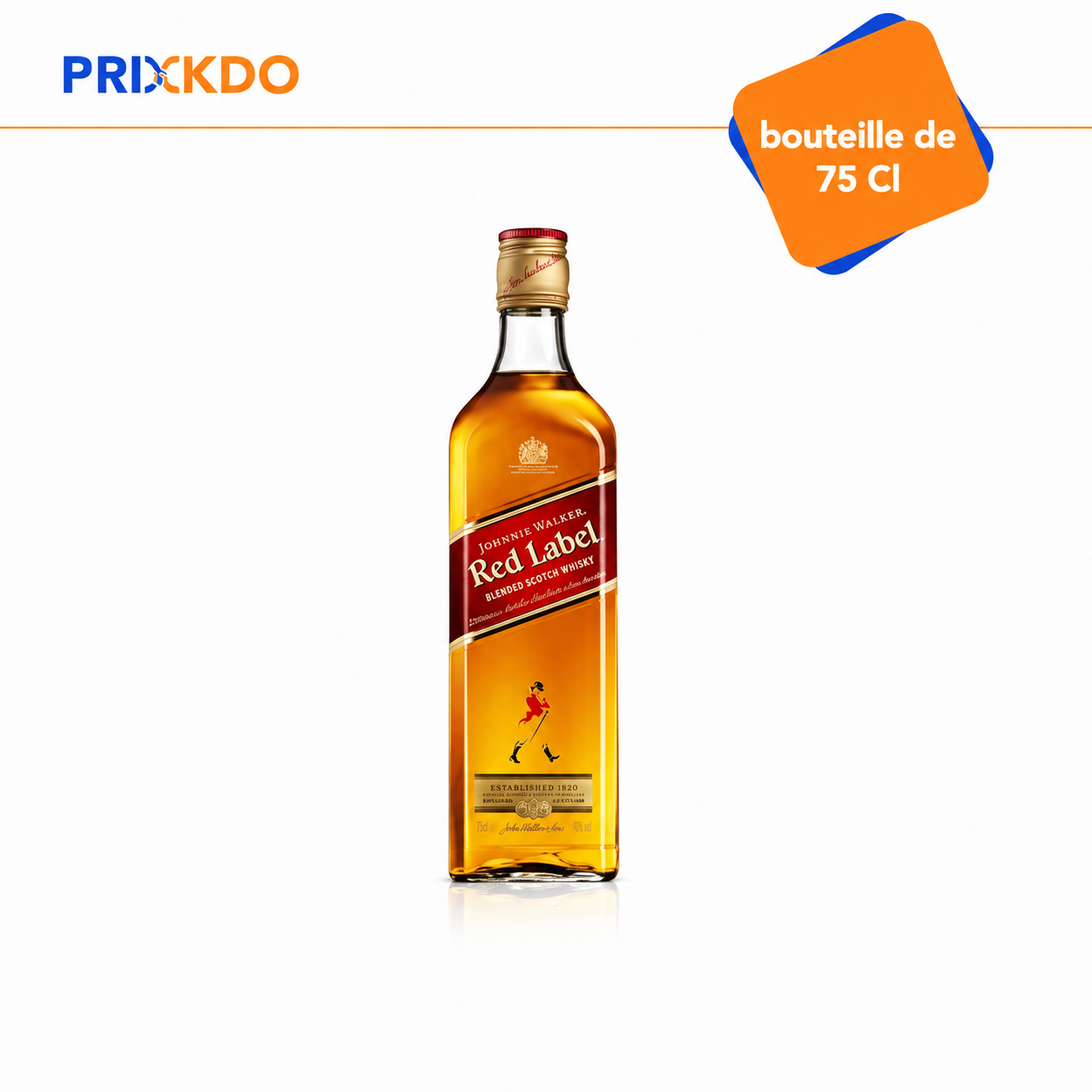 Btlle 75 cl red -label