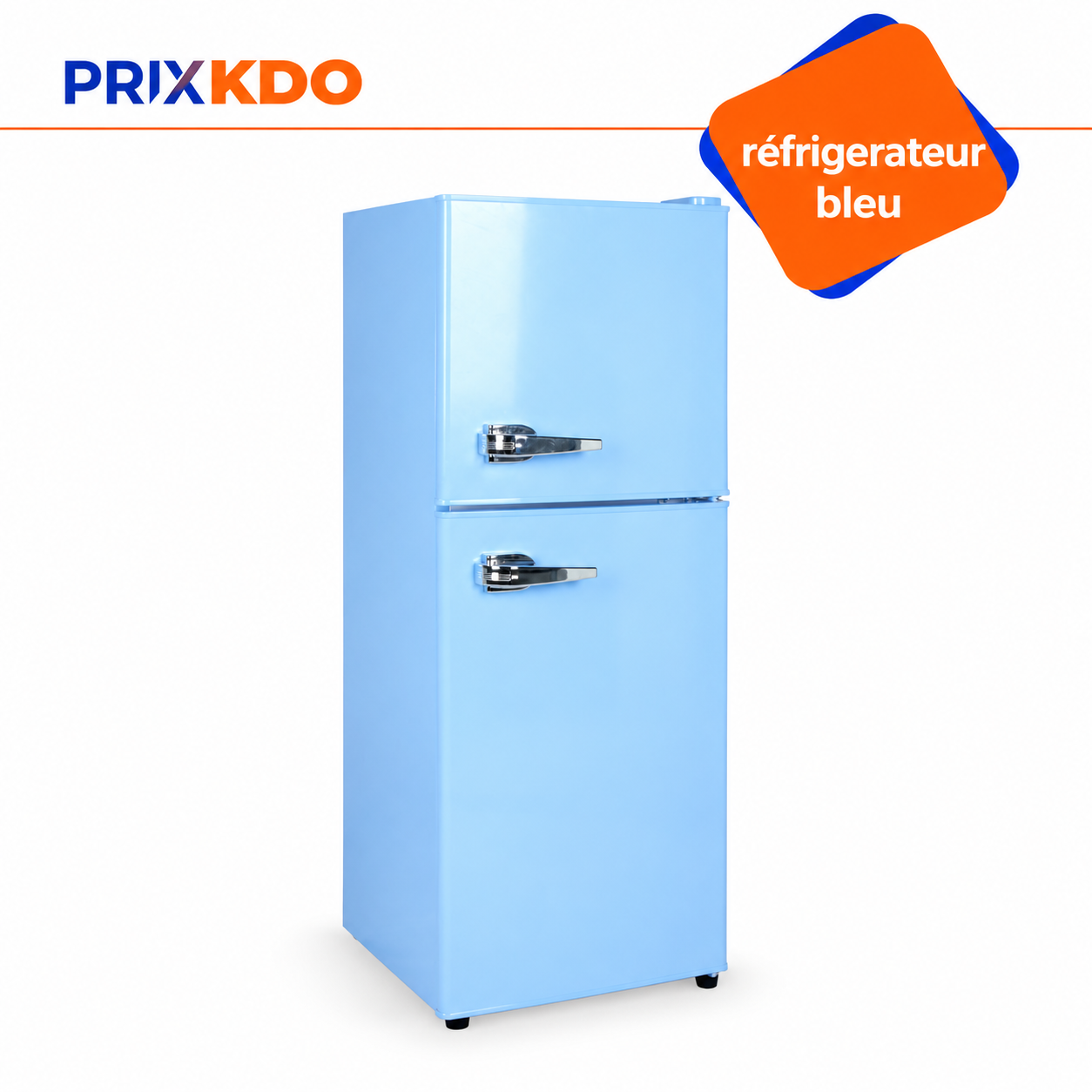 MINI REFRIGERATEUR RETRO DEUX PORTES -210LT - NASF2-210RT